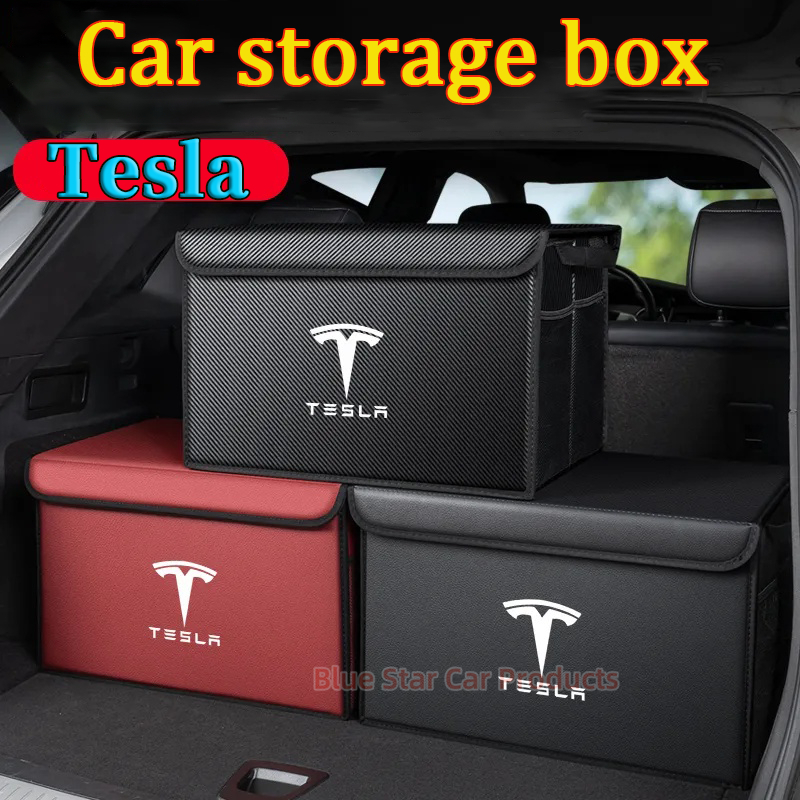 Tesla Car Trunk Storage Box Trunk Storage Box High-quality Car Storage ...