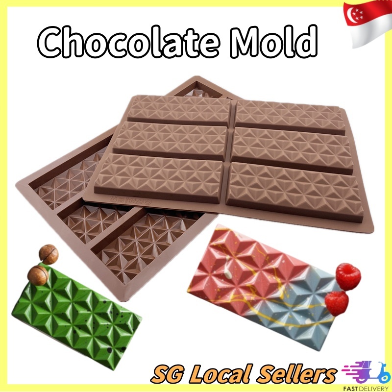 [SG Ready Stock]Chocolate Mold Grid Chocolate Mold Rectangular Shaped ...