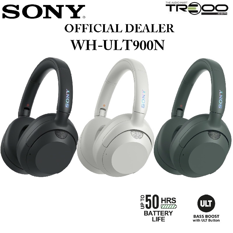 Sony ULT WEAR WH-ULT900N Wired/Wireless Bluetooth Noise-Cancelling