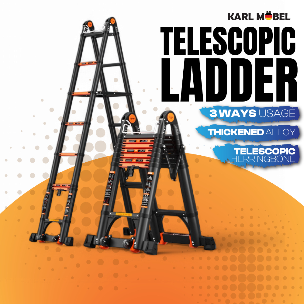 Ladder Foldable Extandable Telescopic Multipurpose Aluminium Heavy Duty ...
