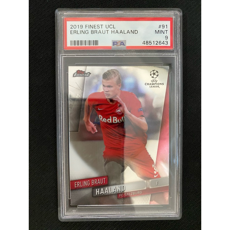 Topps Soccer Card 2019 Finest UEFA Champions League Erling Brauut
