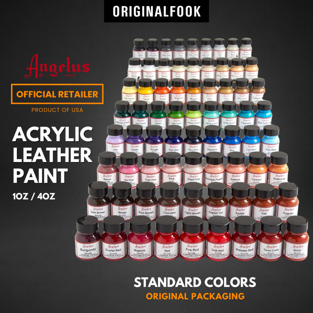 80 colors (A to C) | Angelus Acrylic Leather Paint | List 1/4 | Shopee ...