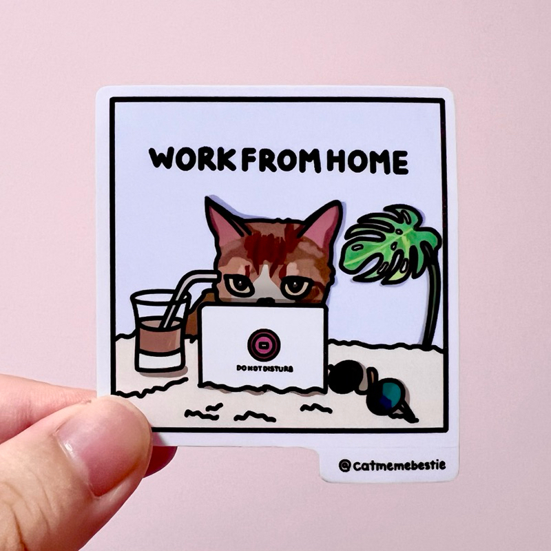 (SG) Corporate Humor Cat Meme Sticker 