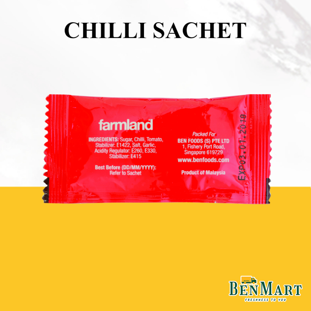 [BenMart Dry] Farmland Chilli Sachet 30 x 9g- Halal - Malaysia - Sauce ...