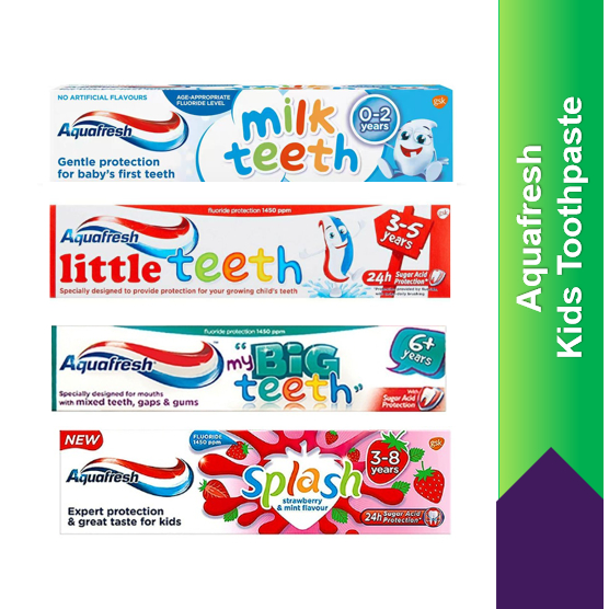 Aquafresh Kids Toothpaste Milk Little Big Teeth, 50ml | Shopee Singapore