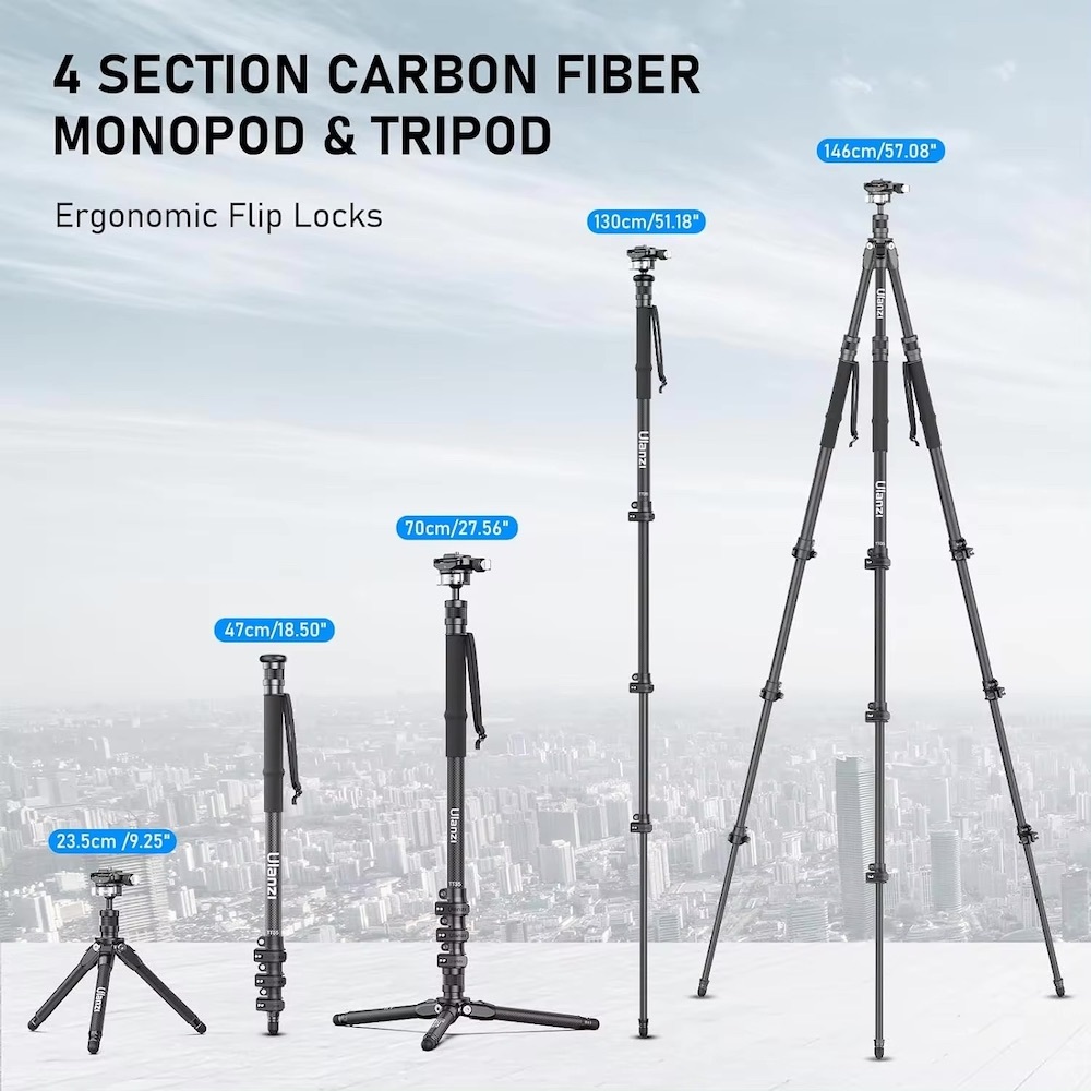 Ulanzi TT35 146cm Camera Tripod Hiking Stick Kit T068 | Shopee