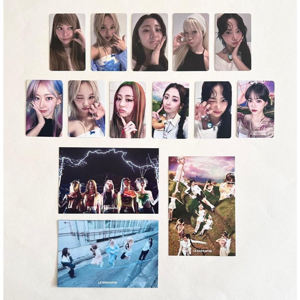 LE SSERAFIM CRAZY Hello82 サクラ ポストカード LE SSERAFIM