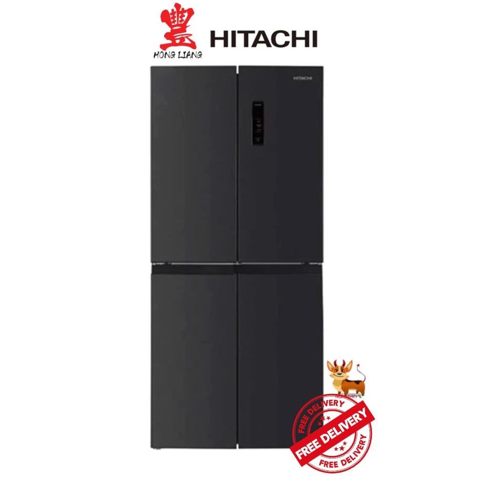 Hitachi HR4N7522DS1DXSG 4-Door FBF Inverter Refrigerator - 466L