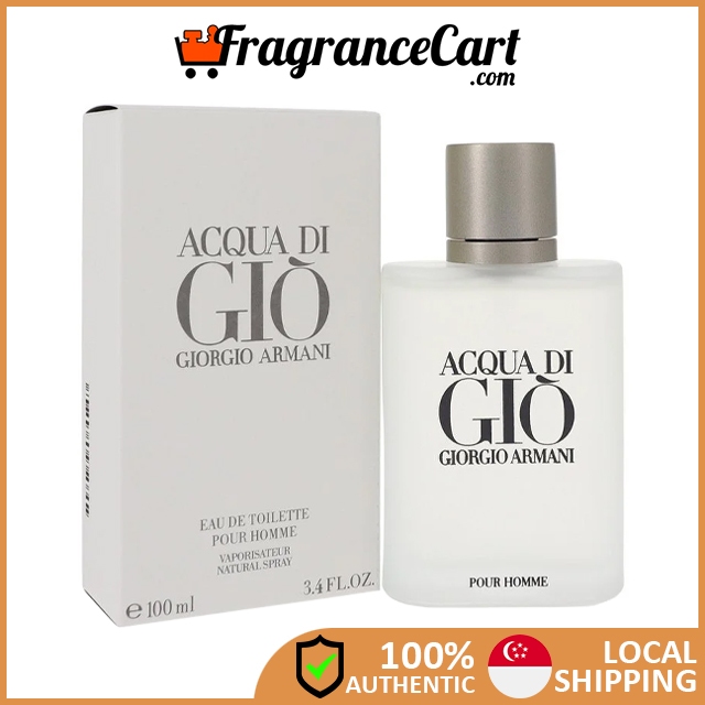 Giorgio Armani Acqua Di Gio EDT for Men 30ml 100ml 200ml 300ml Tester Giftset 100 Authentic Perfume FragranceCart Shopee Singapore