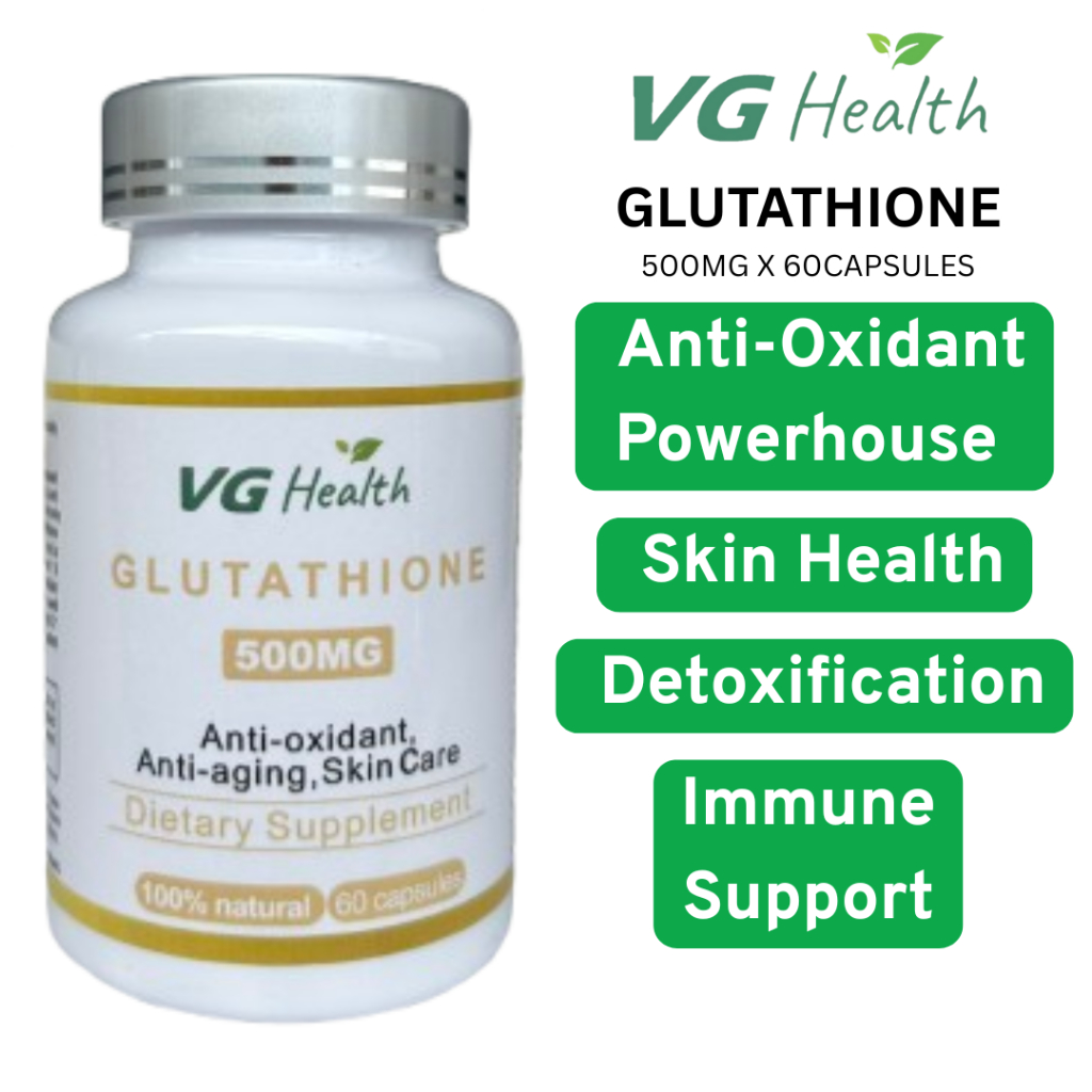 VG Health, Glutathione 500mg x 60 Capsules | Shopee Singapore