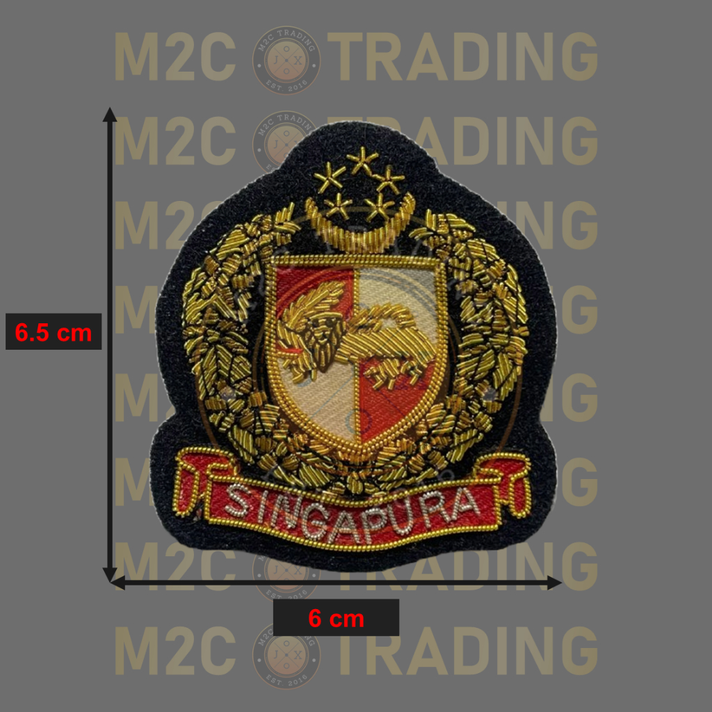 memento | singapore | sri temasek | saf | bullion thread crafts ...