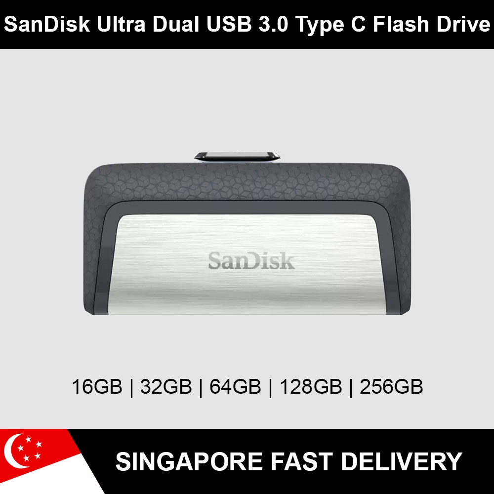 Sandisk Ultra Dual Drive USB Type C OTG Thumb Drive Flash 16GB 32GB ...
