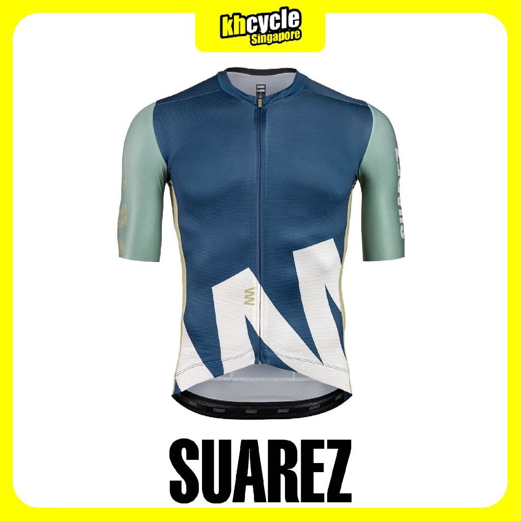 SUAREZ Lock 2.3 Men Cycling Jersey Ash Blue Shopee Singapore