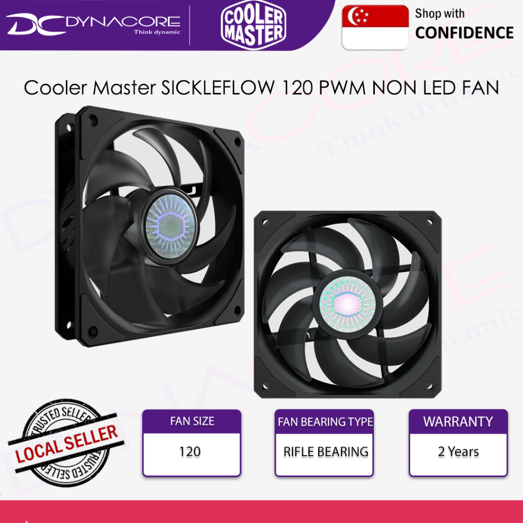 Cooler Master SICKLEFLOW 120 PWM NON LED FAN | Shopee Singapore