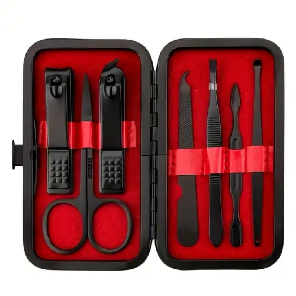 (Next Day Delivery) 7 Piece Nail Cutter Set Box Nail Clipper Pedicure ...