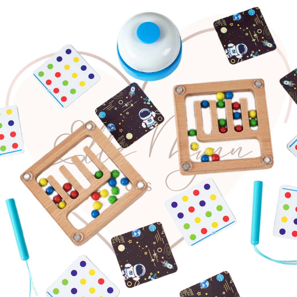 Magnetic Color Sorting Maze Double Toddlers Kids Montessori Early ...