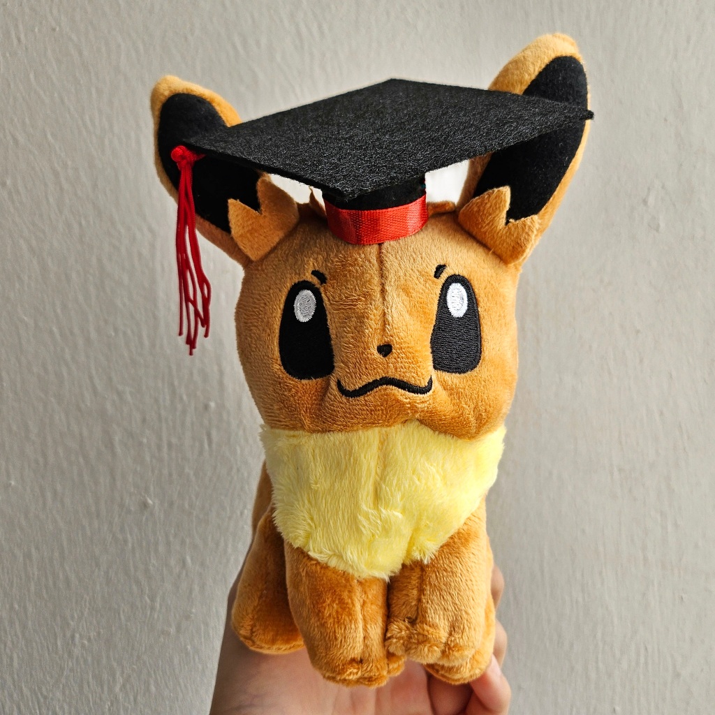 [SG SELLER] 20cm Eevee Graduation Plush | Shopee Singapore