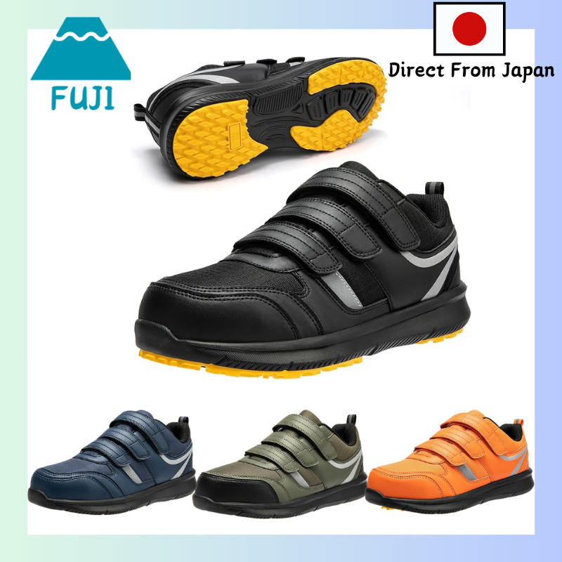 SOARHOPE Safety shoes men s sandals Safety shoes Safety shoes Work shoes Safety shoes Velcro oil resistant slip resistant steel toe cap magic tape mesh lightweight fashionable summer use slip resistan...