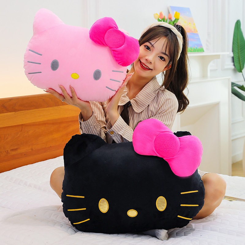 SG] 40/50/60cm Hello Kitty Big Large Soft Black Gold Pink Cartoon
