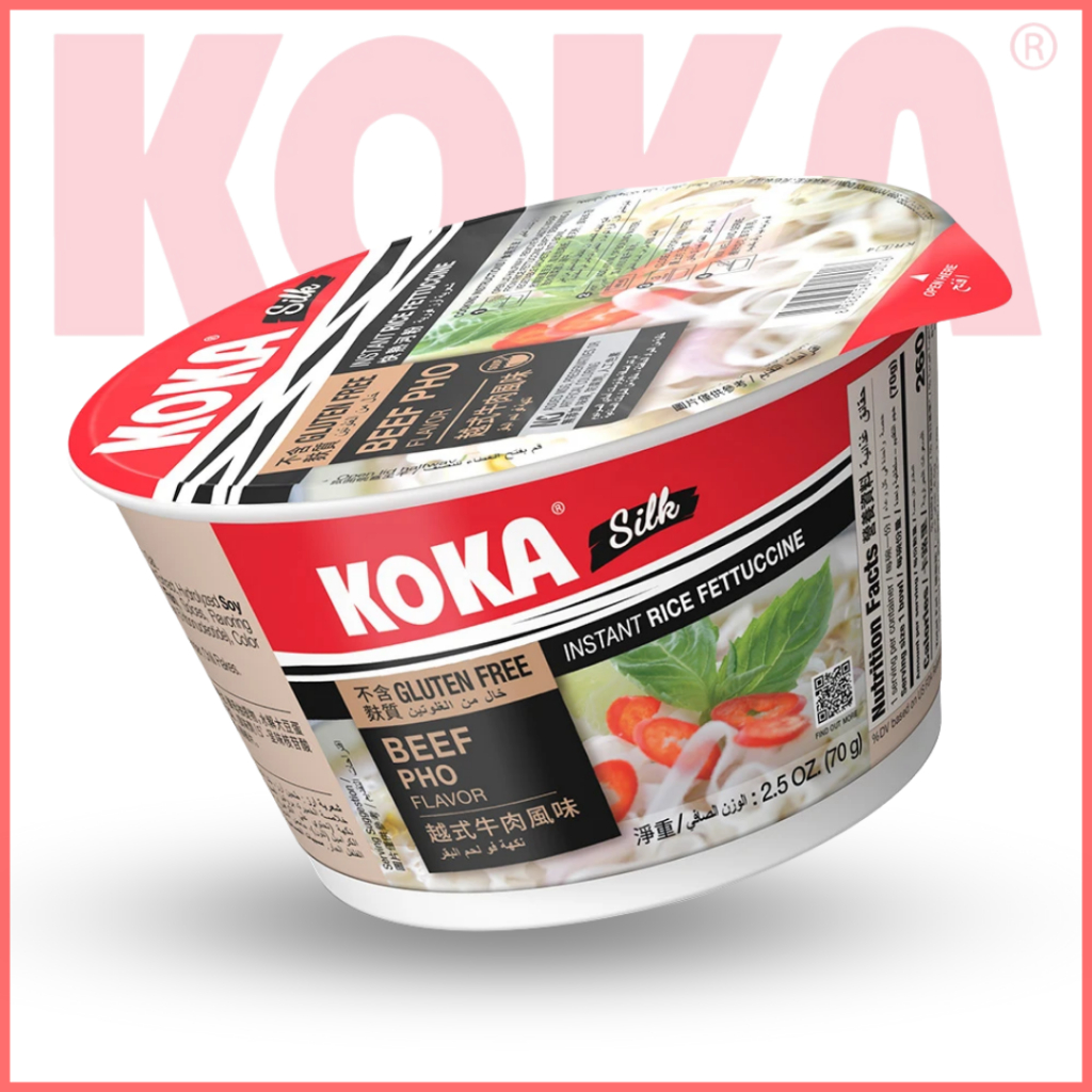 KOKA Bowl Rice Noodles Beef Pho Instant Noodles - Lion City ...