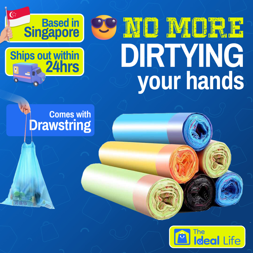 Disposable Drawstring Garbage Bag Trash Bag Rubbish Bag Plastic Bag ...