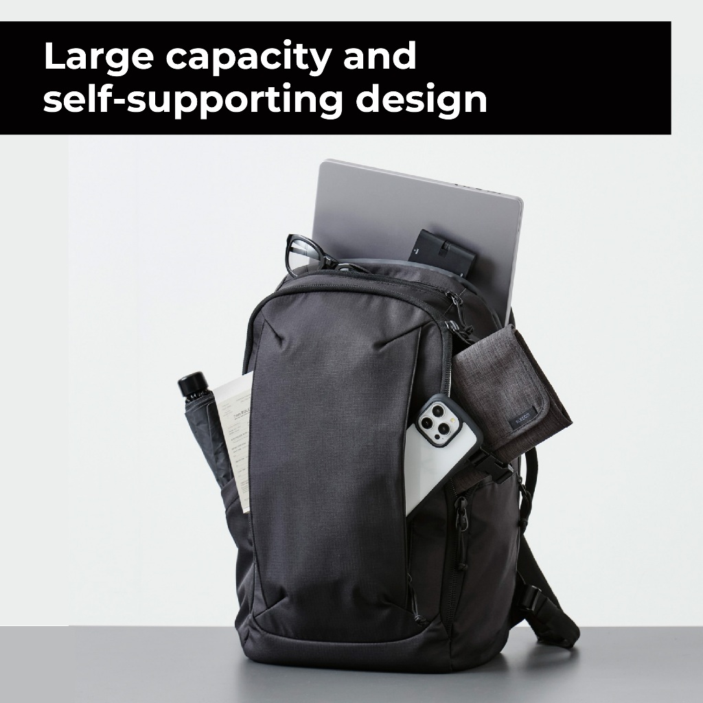ELECOM MNL CITY Backpack/Laptop Bag/BM-MNLBP01BK/20L /Water ELECOM MNL CITY Backpack/Laptop Bag/BM-MNLBP01BK/20L /Water