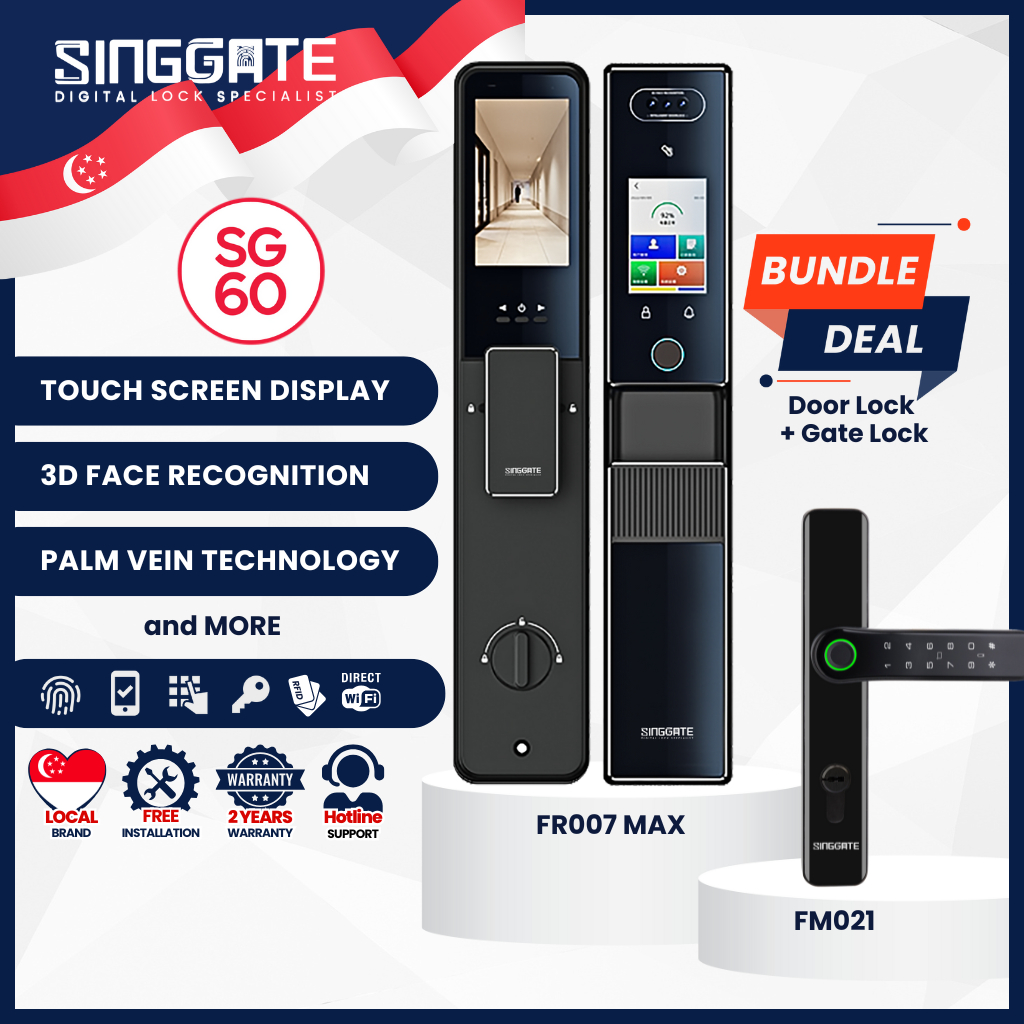 FREE Installation | Singgate【FR007 MAX】Dual Touch Screen with 3D Face ...