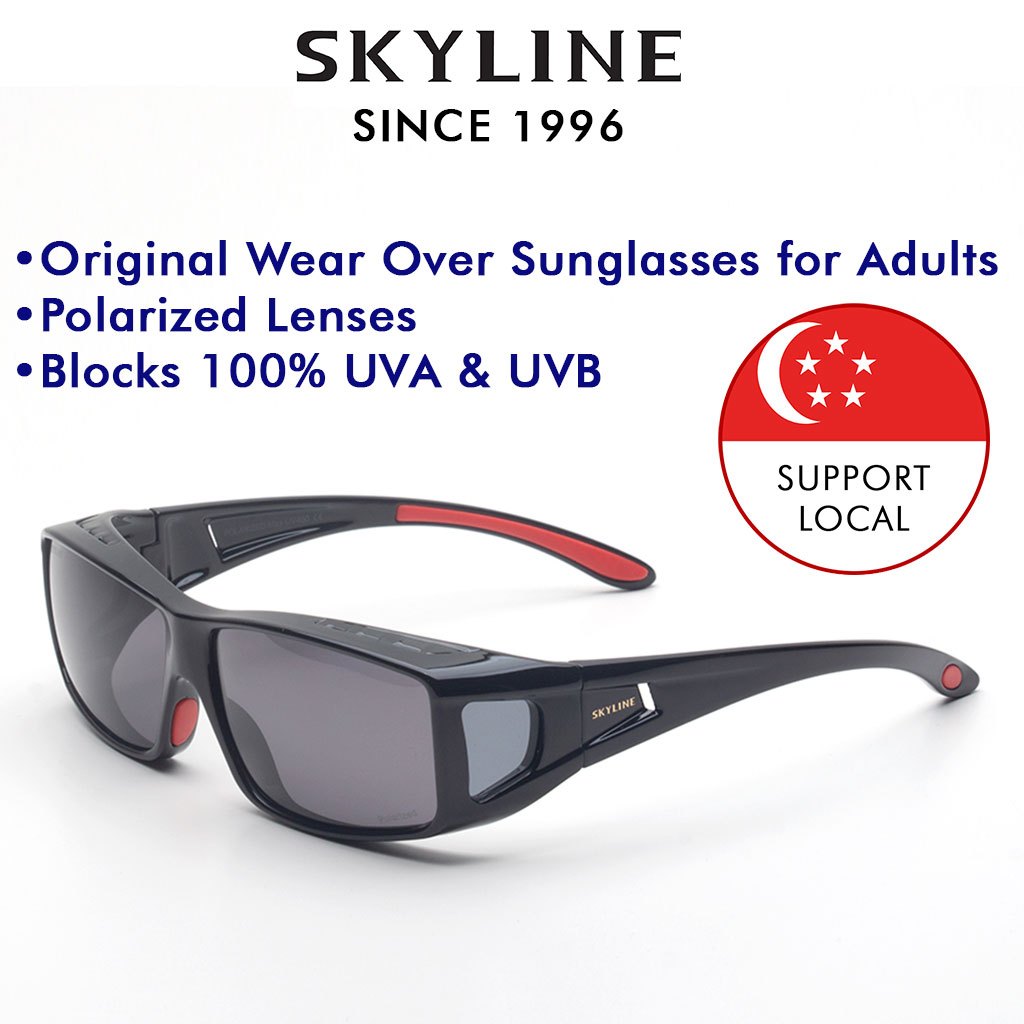 Skyline Premium Wearover Sunglasses Collection Conveniently wear over your spectacles Shopee Singapore