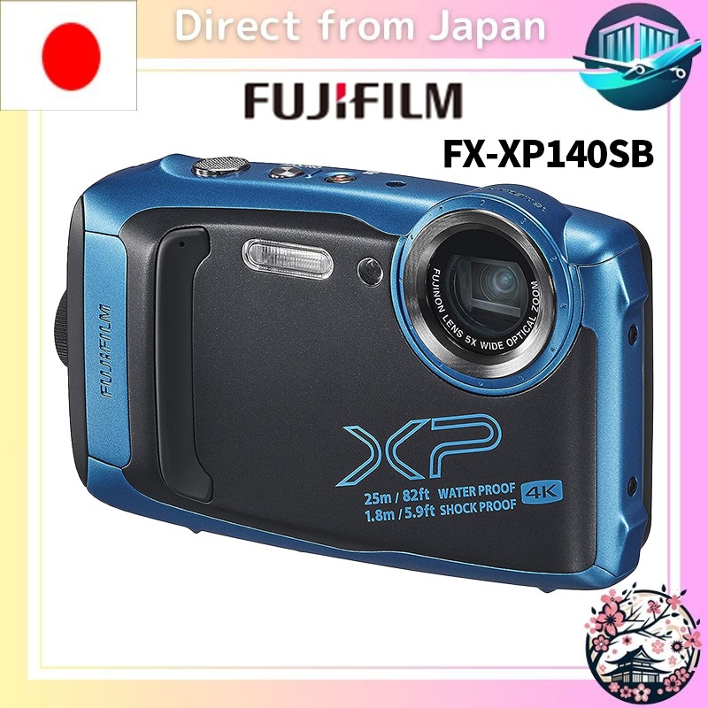 Direct from Japan】 FUJIFILM Waterproof Camera XP140 Sky Blue FX