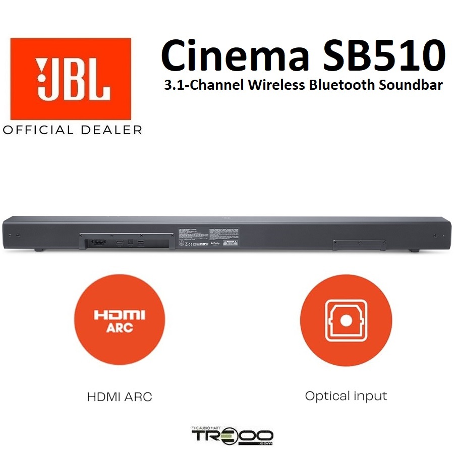 JBL Cinema SB510 3.1-Channel Wireless Bluetooth Soundbar Speaker