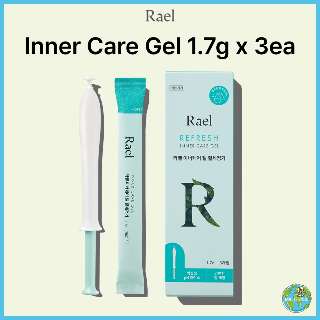 [Rael] Inner Care Gel Feminine Cleanser (1.7g x 3) - pH Balanced for ...