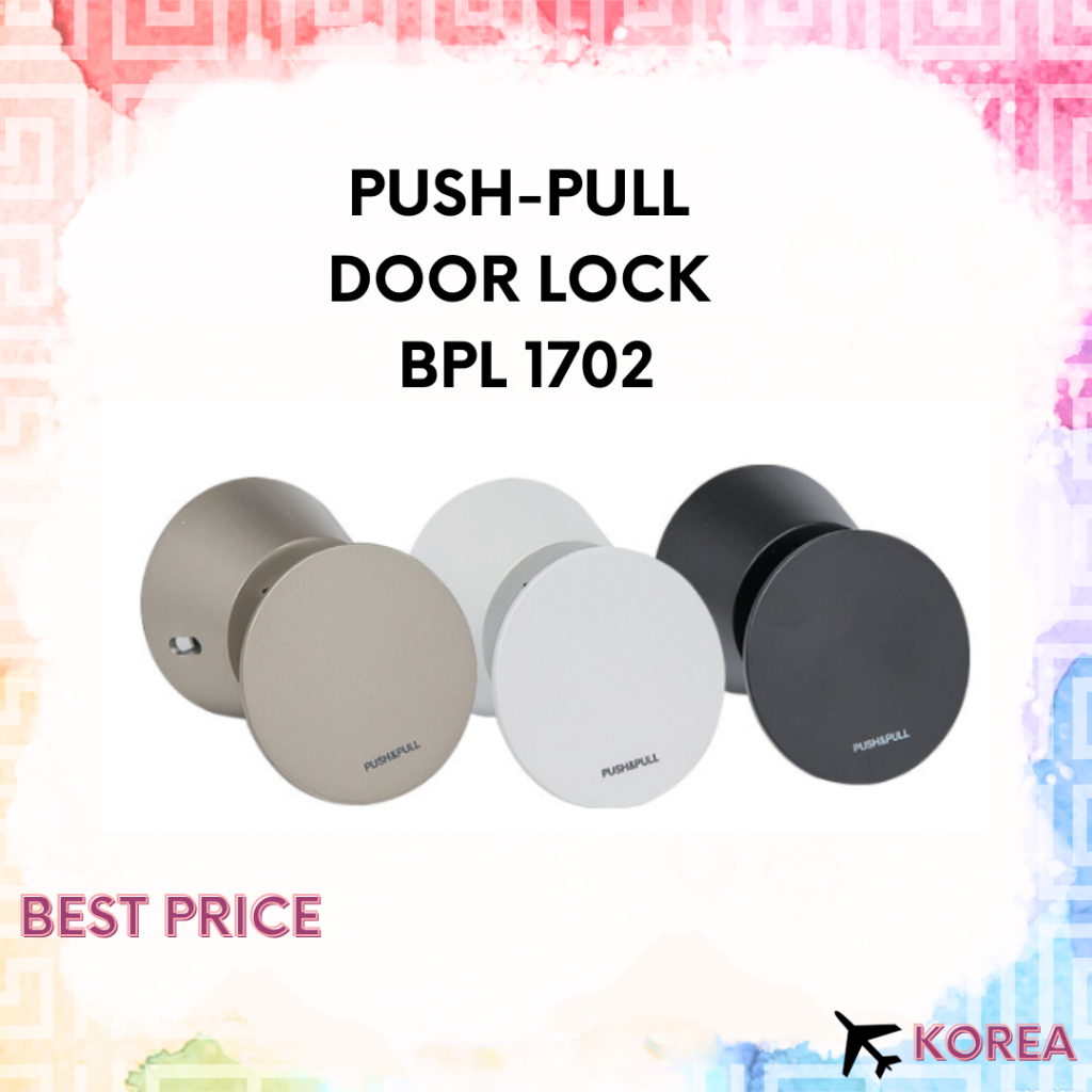 Push-Pull Door Lock BPL 1702 (3 Colors) / Door Handle Interior DIY ...