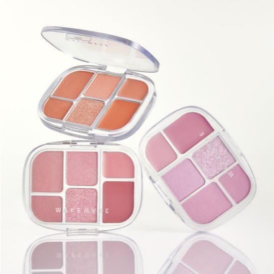 [WAKEMAKE] (gift) Soft Sheer Multi Palette 3 Colors 6.4g + mini Brush ...