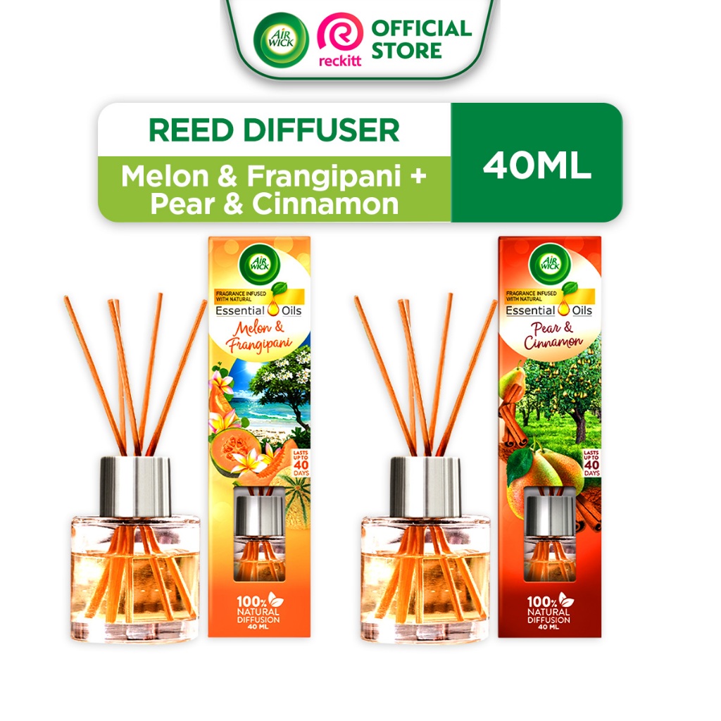 Air Wick Aromatherapy Essential Oils Reed Diffuser Assorted (40ml ...