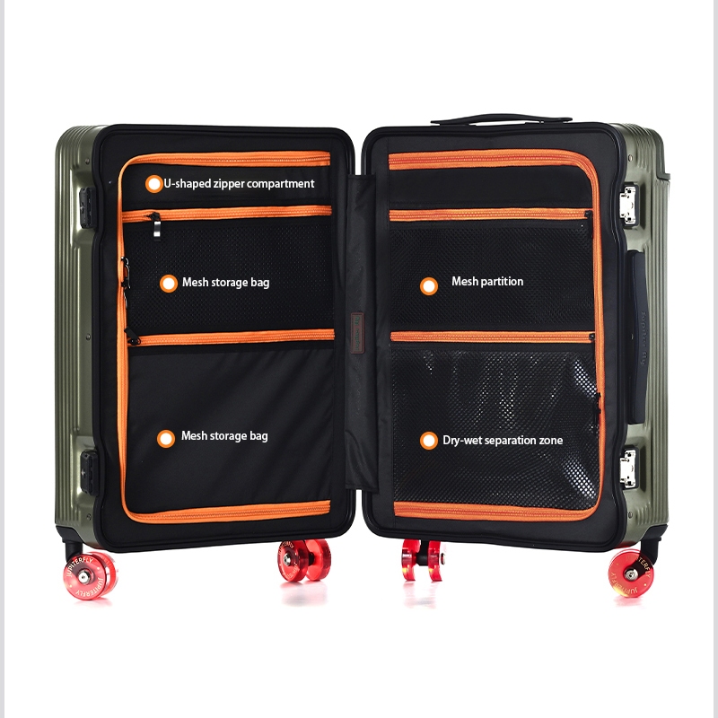 SG】JUPITER FLY Wide Trolley Luggage Large Capacity Suitcase 360