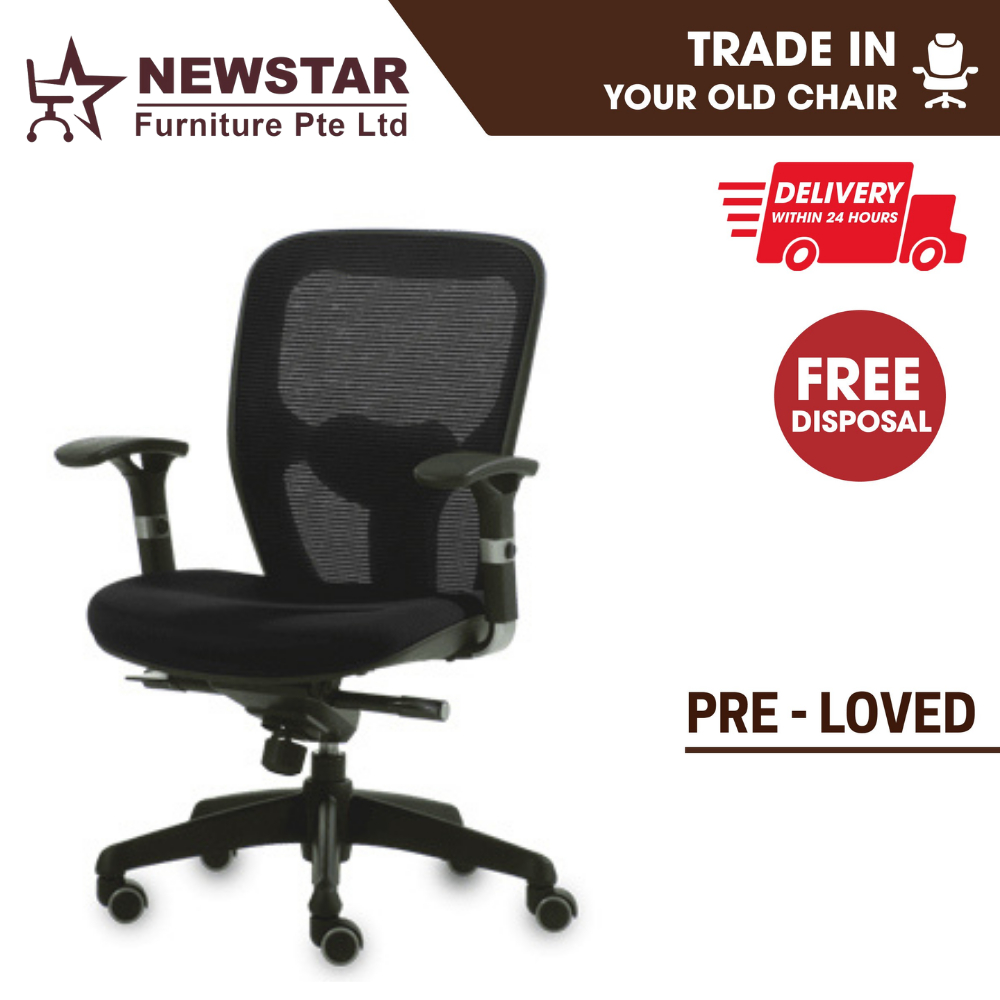 Pre Loved Benel Q Mesh Office Chair Office Chair Delivery Within 24 hours NewStar Furniture Shopee Singapore