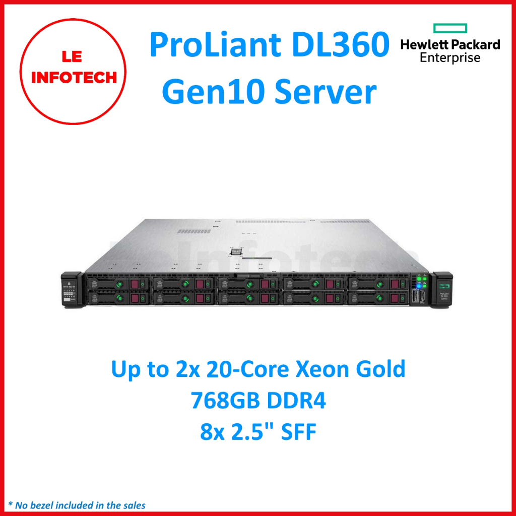HPE ProLiant DL360 Gen10 Server 2x Intel Xeon Platinum 24C/Gold 20C RAM ...