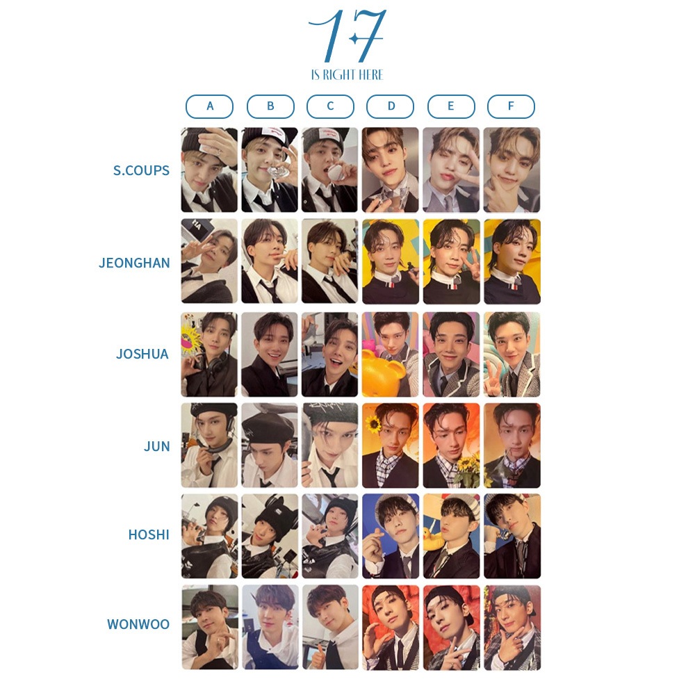 SEVENTEEN - 17 IS RIGHT HERE BEST Album Ver Photocard 1 | Shopee