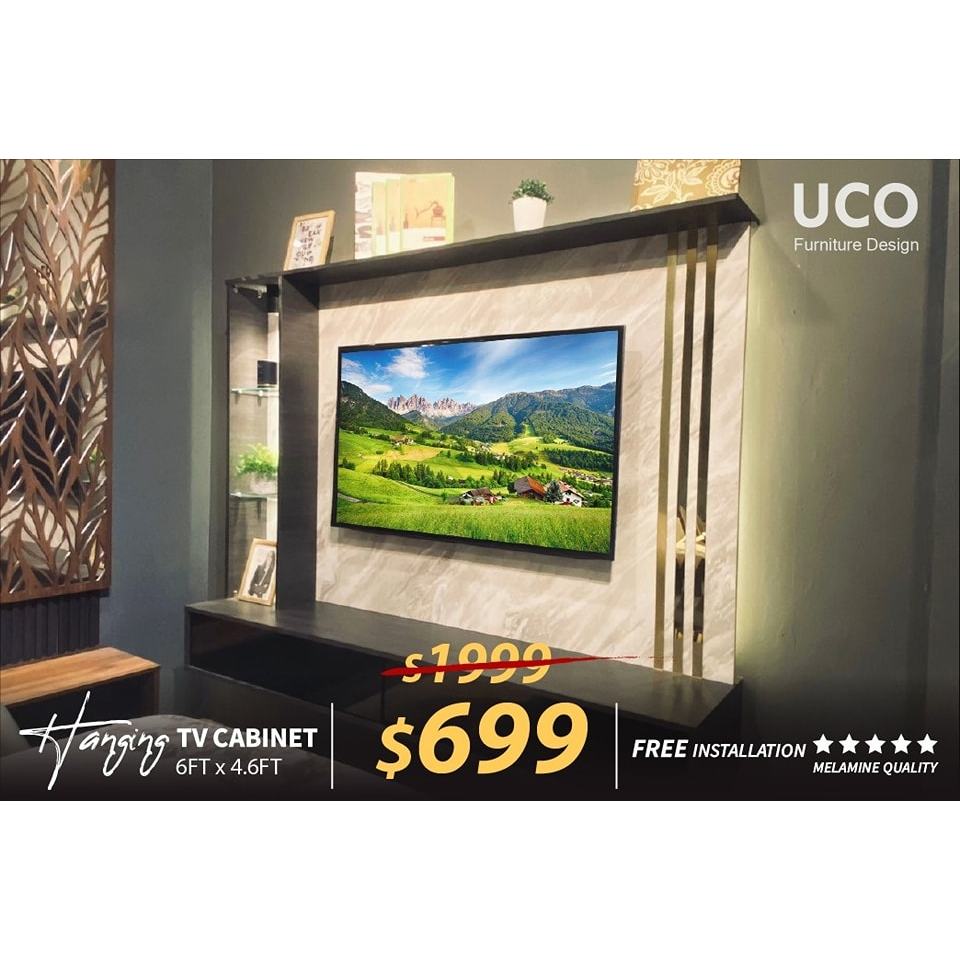 6FT HANGING TV CONSOLE WITH DISPLAY Shopee Singapore