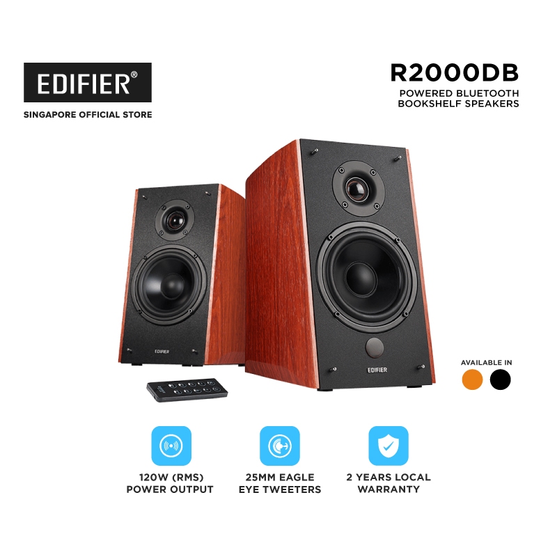 Edifier R2000DB Bookshelf Bluetooth Speakers 120W Shopee Singapore