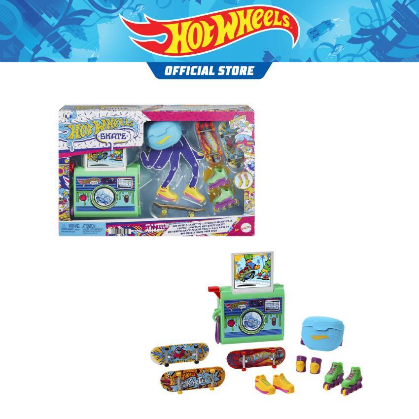 Hot Wheels – Lot De 2 Échantillons Saveur Skate (Fruity-Licious & Winter Grind) Avec Fingerboards Et Chaussures Amovibles – Jouet Enfant Dès 5 Ans