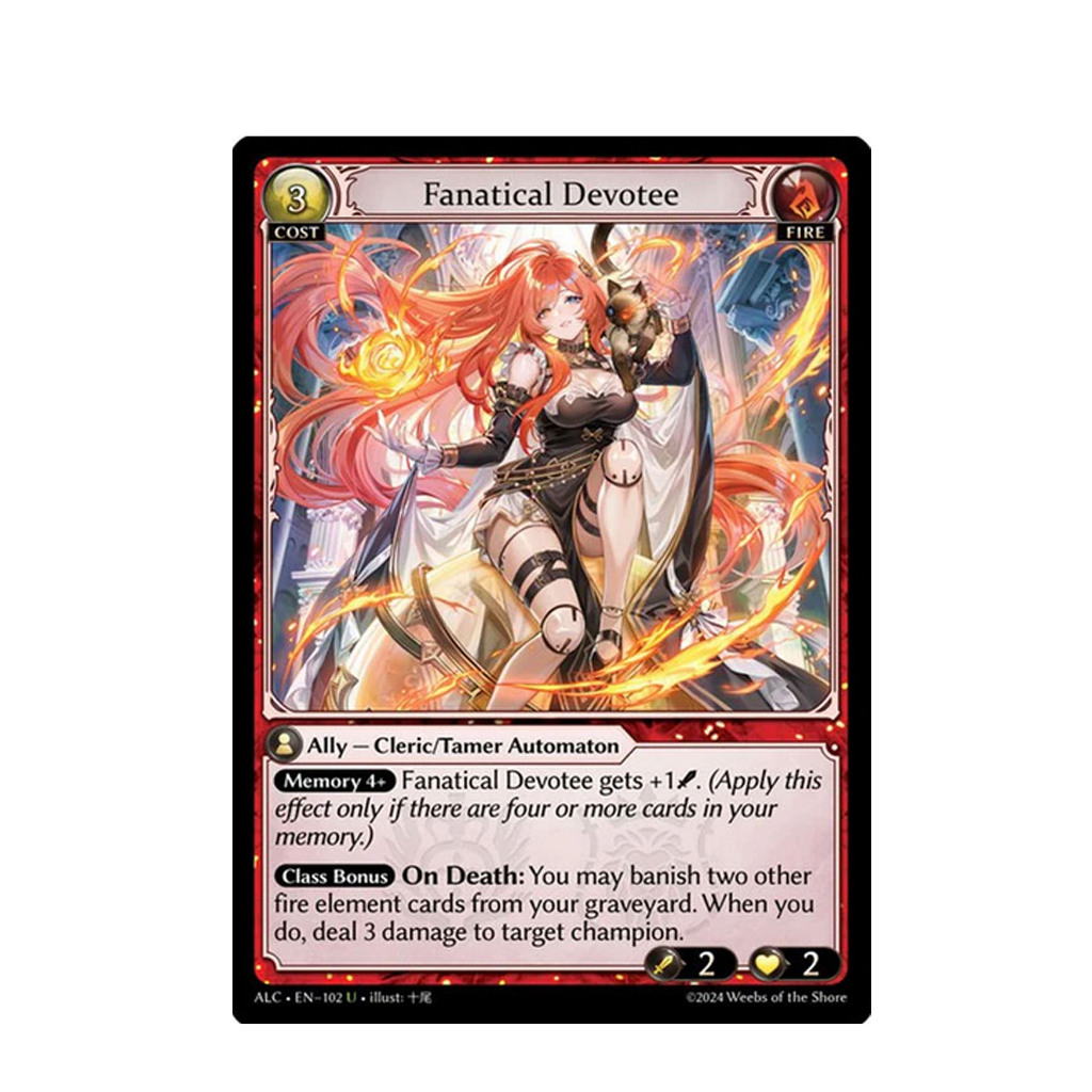 Grand Archive - Fanatical Devotee Card (Alchemical Revolution) | Shopee ...