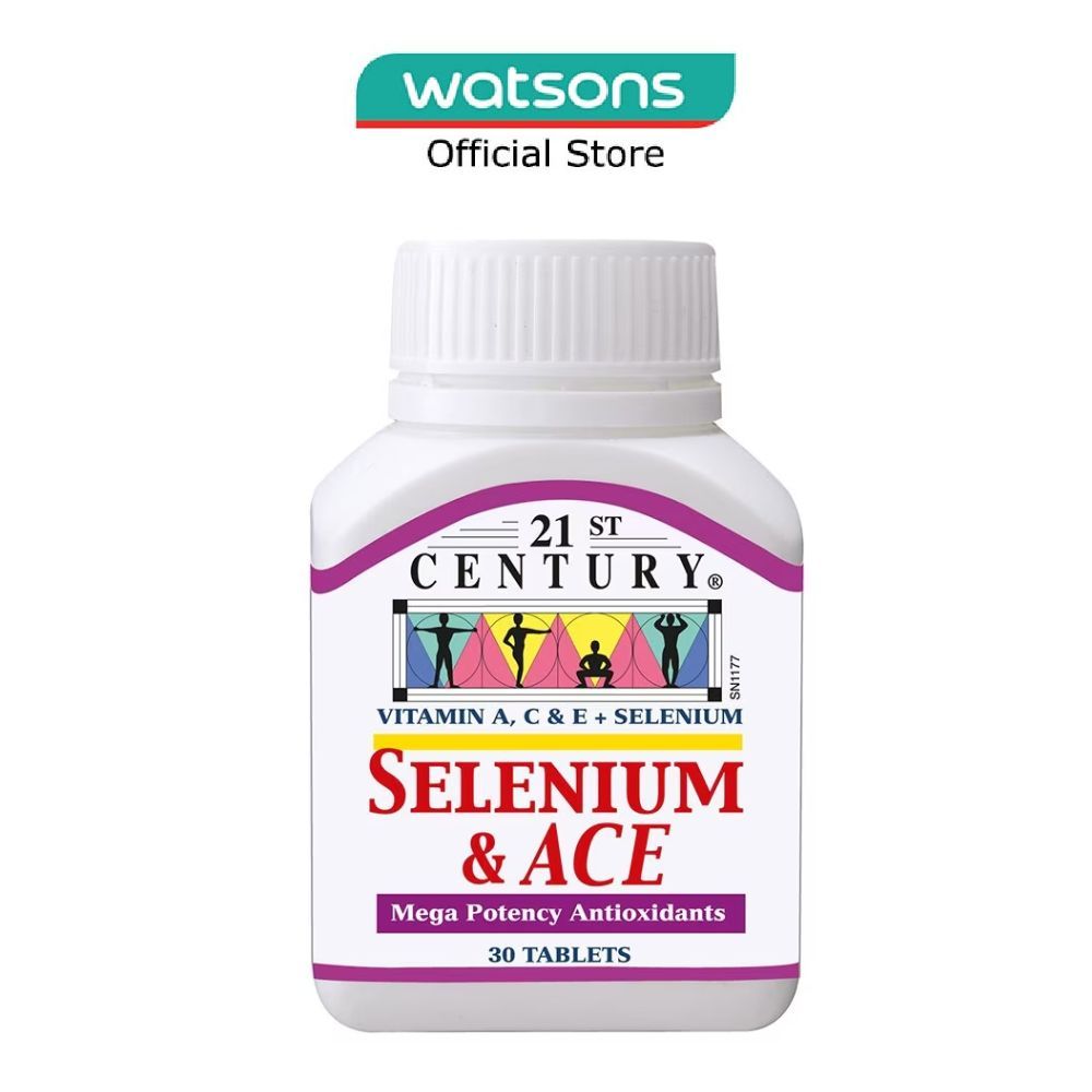 21ST CENTURY Healthcare Selenium & ACE Mega Potency Antioxidants ...