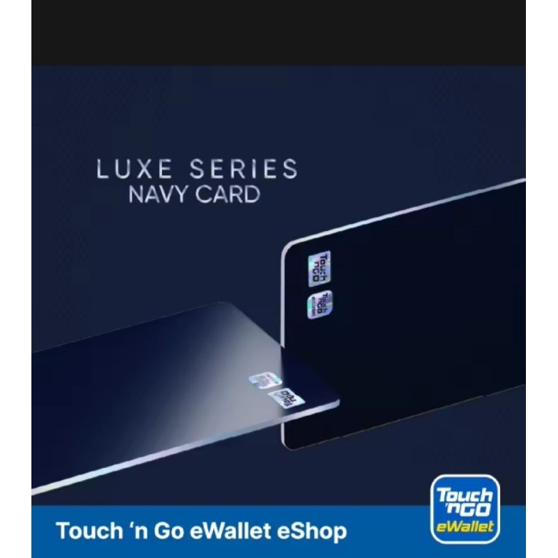 Touch N Go Luxe Card Silver Navy Blue (Limited Edition) | Shopee Singapore