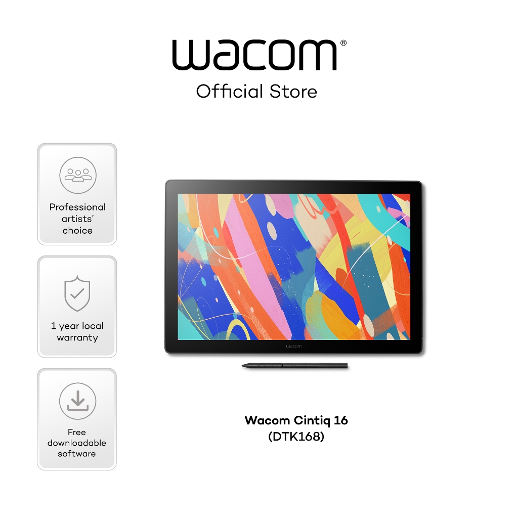 2025 New Model) Wacom Cintiq 16 (DTK168) | Shopee Singapore