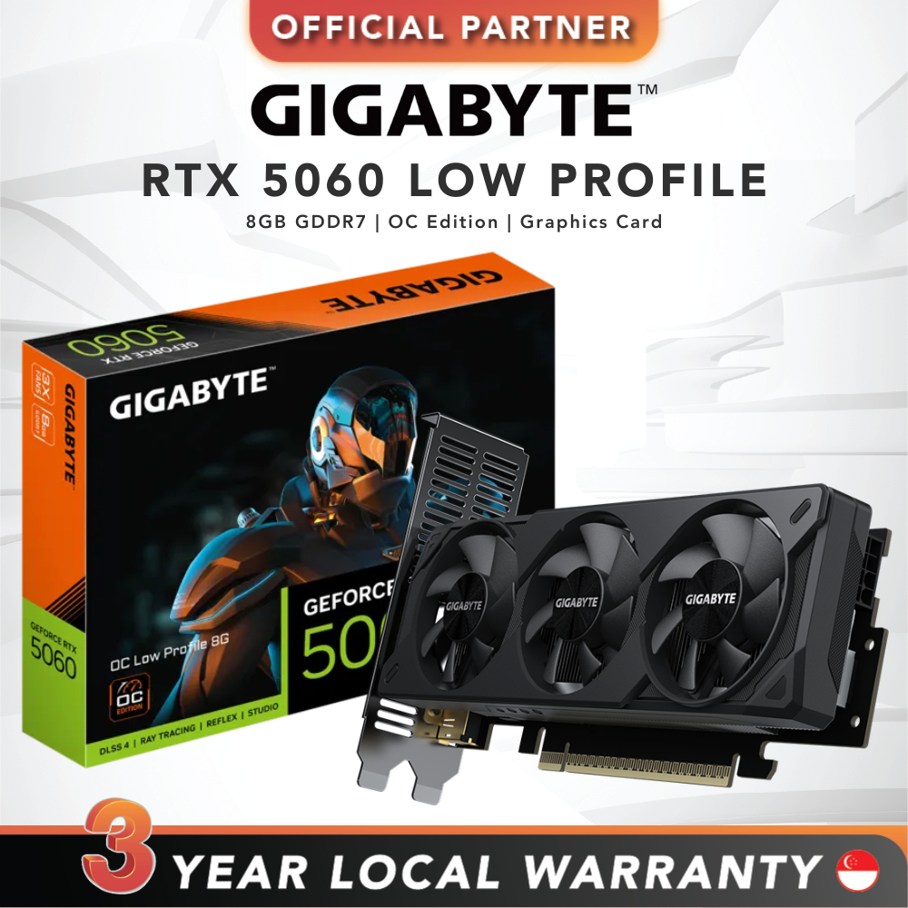 GIGABYTE GeForce RTX 5060 Low Profile | 8GB GDDR7 | OC Edition ...