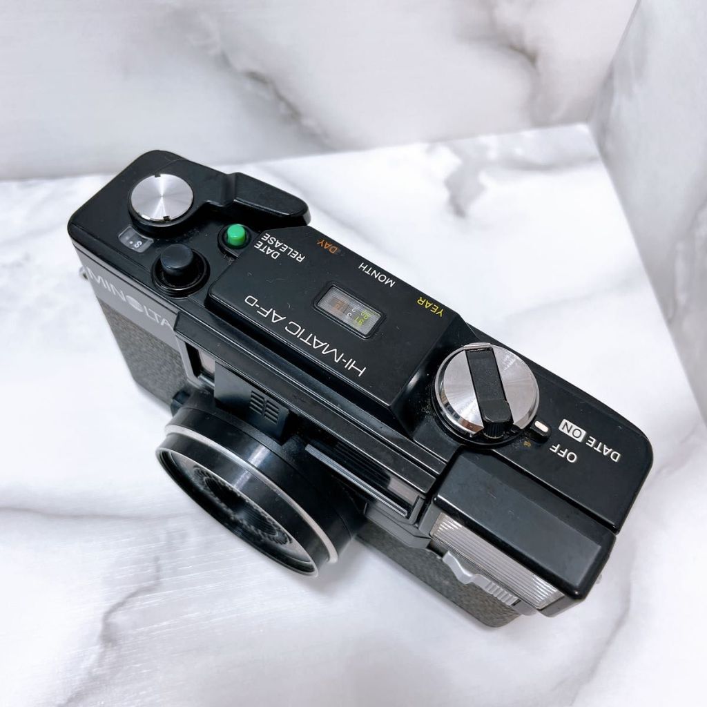 MINOLTA HI-MATIC AF-D film camera, operation checked[Direct from