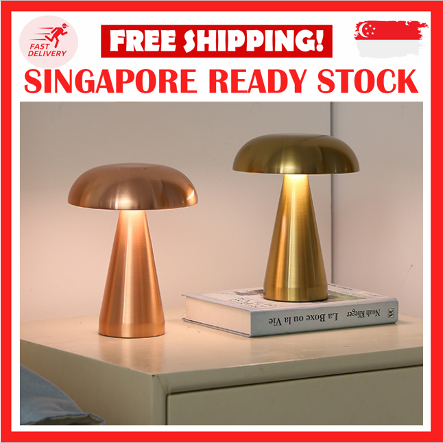 PORTABLE LED TABLE LAMP CORDLESS METAL DESK LAMP 3 COLOR TOUCH CONTROL ...