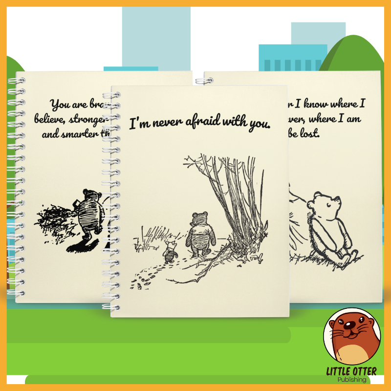 Winnie The Pooh Classic Double-ring/Spiral Notebook - (A5|Lined/Blank ...