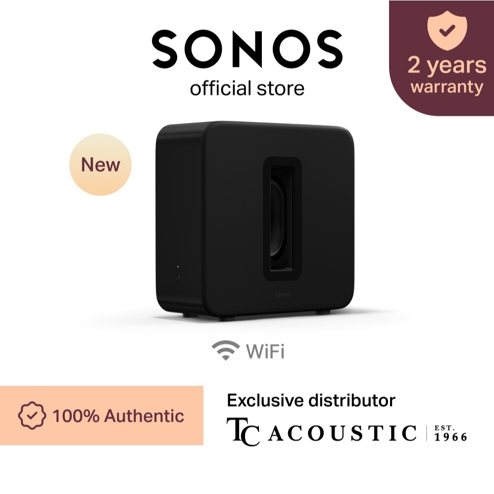 Sonos Sub 4 Wireless Subwoofer - best paired with Sonos Arc Ultra